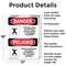 Signmission 18 in H x 12 in W, Aluminum, Rectangle, Confined Space Do Not Enter Bilingual OS-2PACK-DS-A-1218-VS-1083 - alternate 9